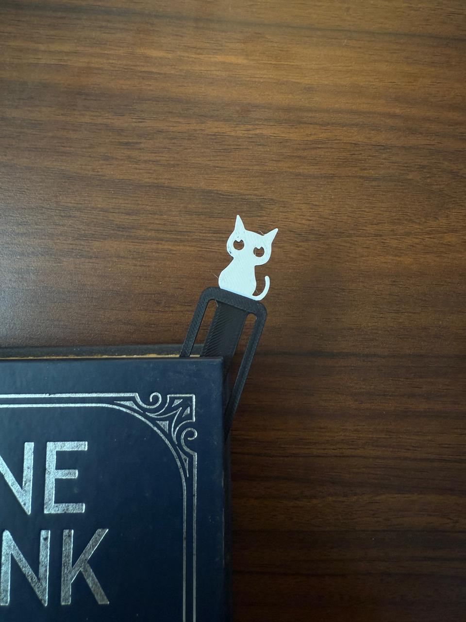 Kitten White – Black & White Cat Bookmark for Book Lovers