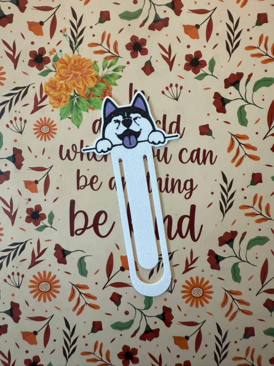 cute husky Bookmark . Angle 1 